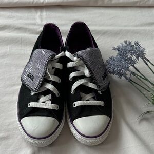 Converse all star, Black and Purple Women's Sneakers